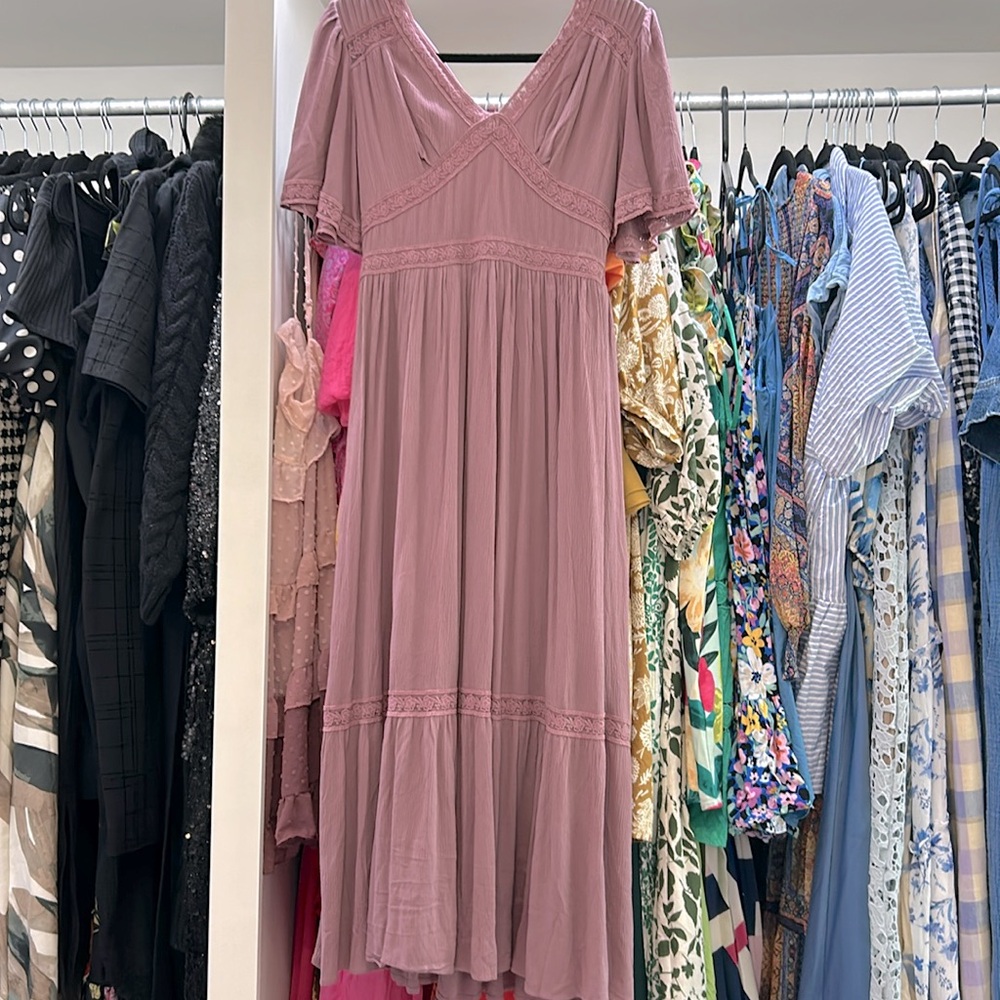 Women’s purple midi dress medium
